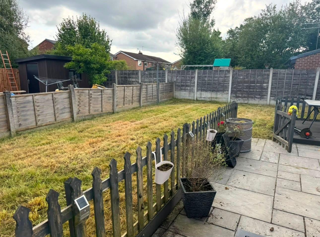Lawn revival & tidy-up, after