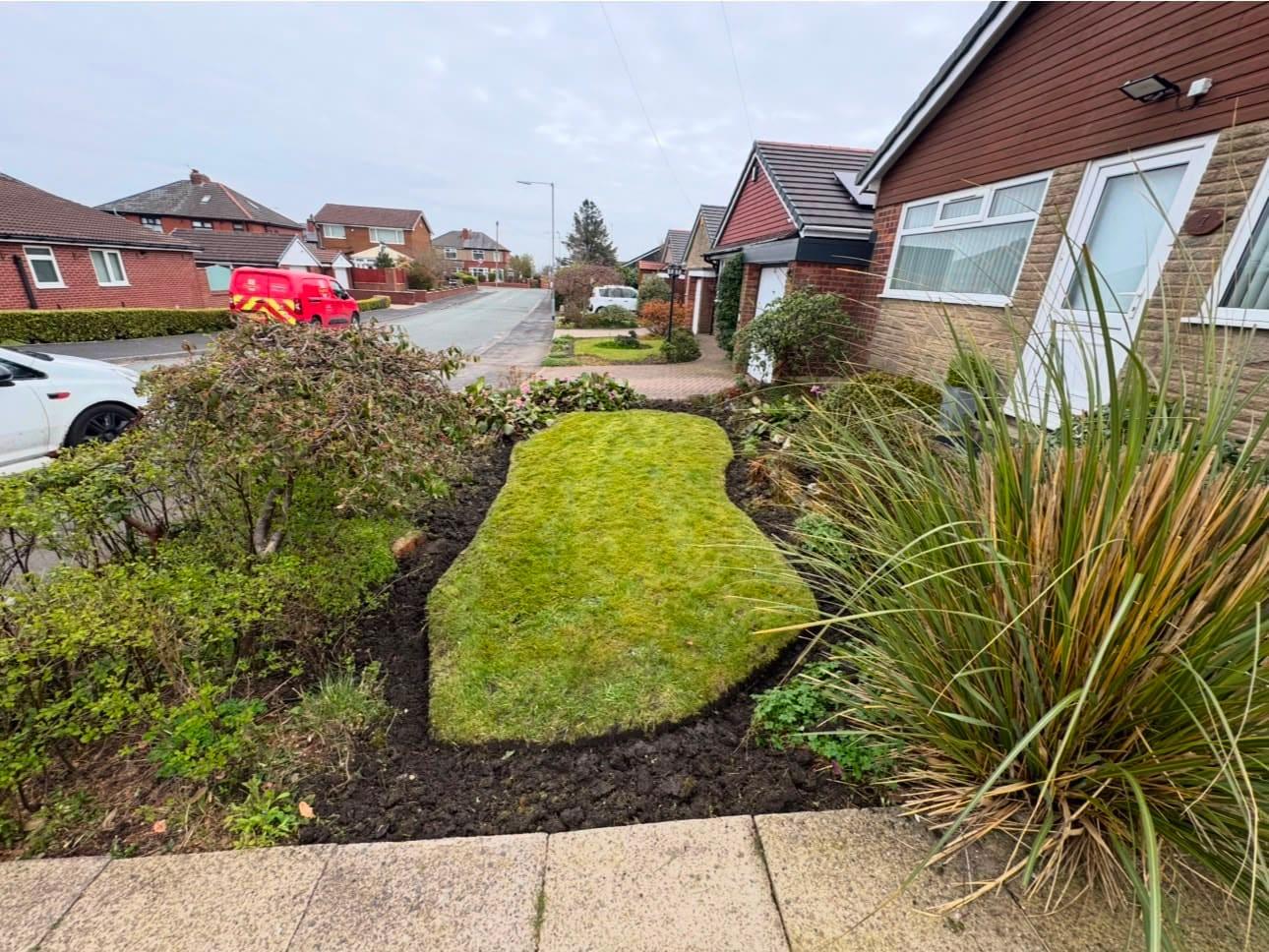 A garden maintained by Lomax Gardening Services